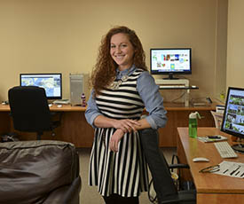 Pictured is School of Communication alumna Richelle Szypulski.