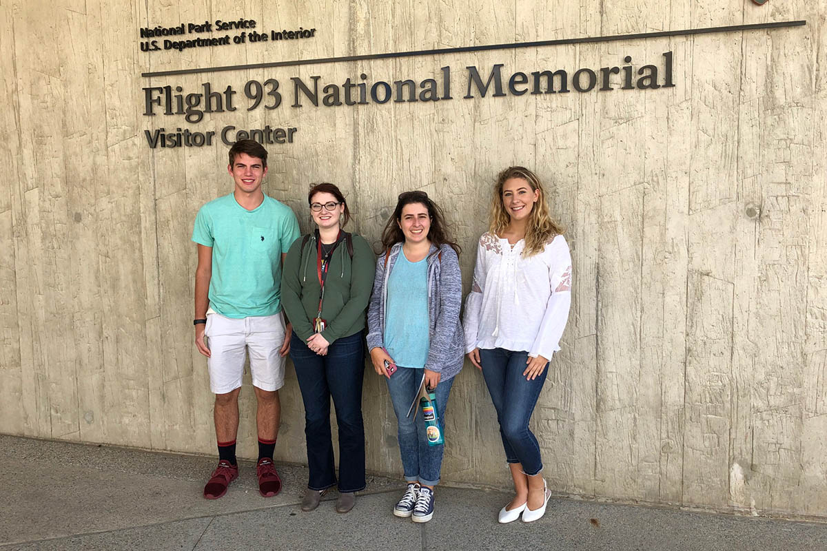 Honors Program students visit Flight 93 Memorial.