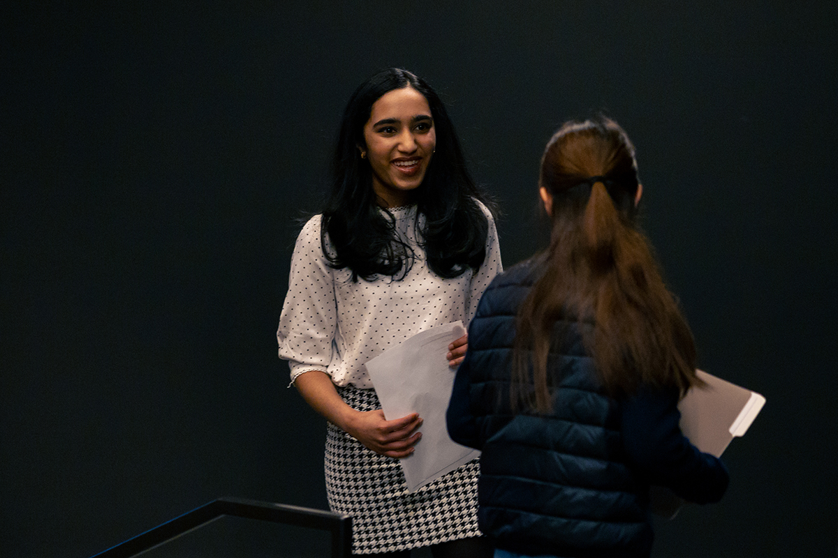 Pictured is Adithri Pingali, American Voice nominee. Photo by Ethan Stoner.