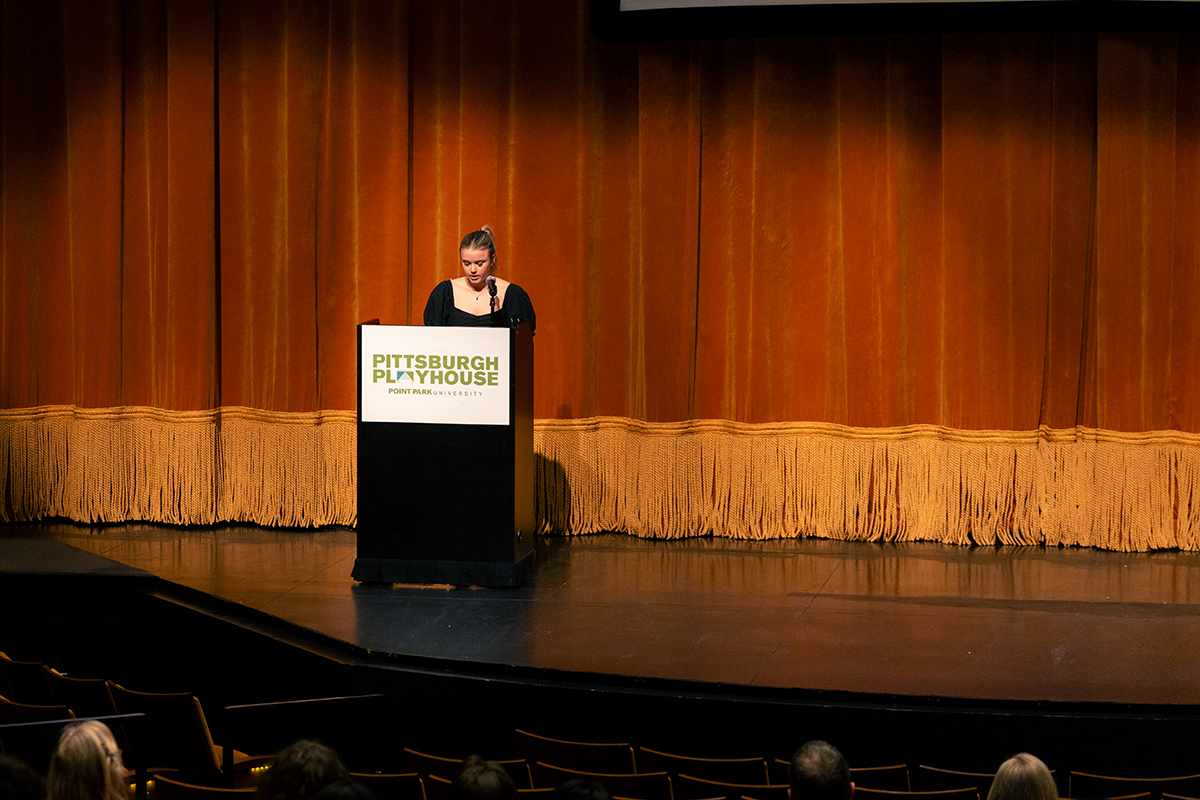  Pictured is Alexis Soltis, American Voice nominee. Photo by Ethan Stoner.