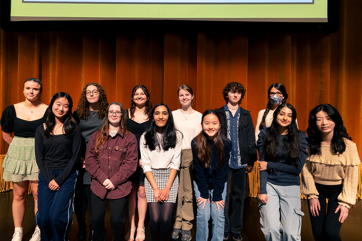 Pictured are Gold Key winners. Photo by Ethan Stoner.