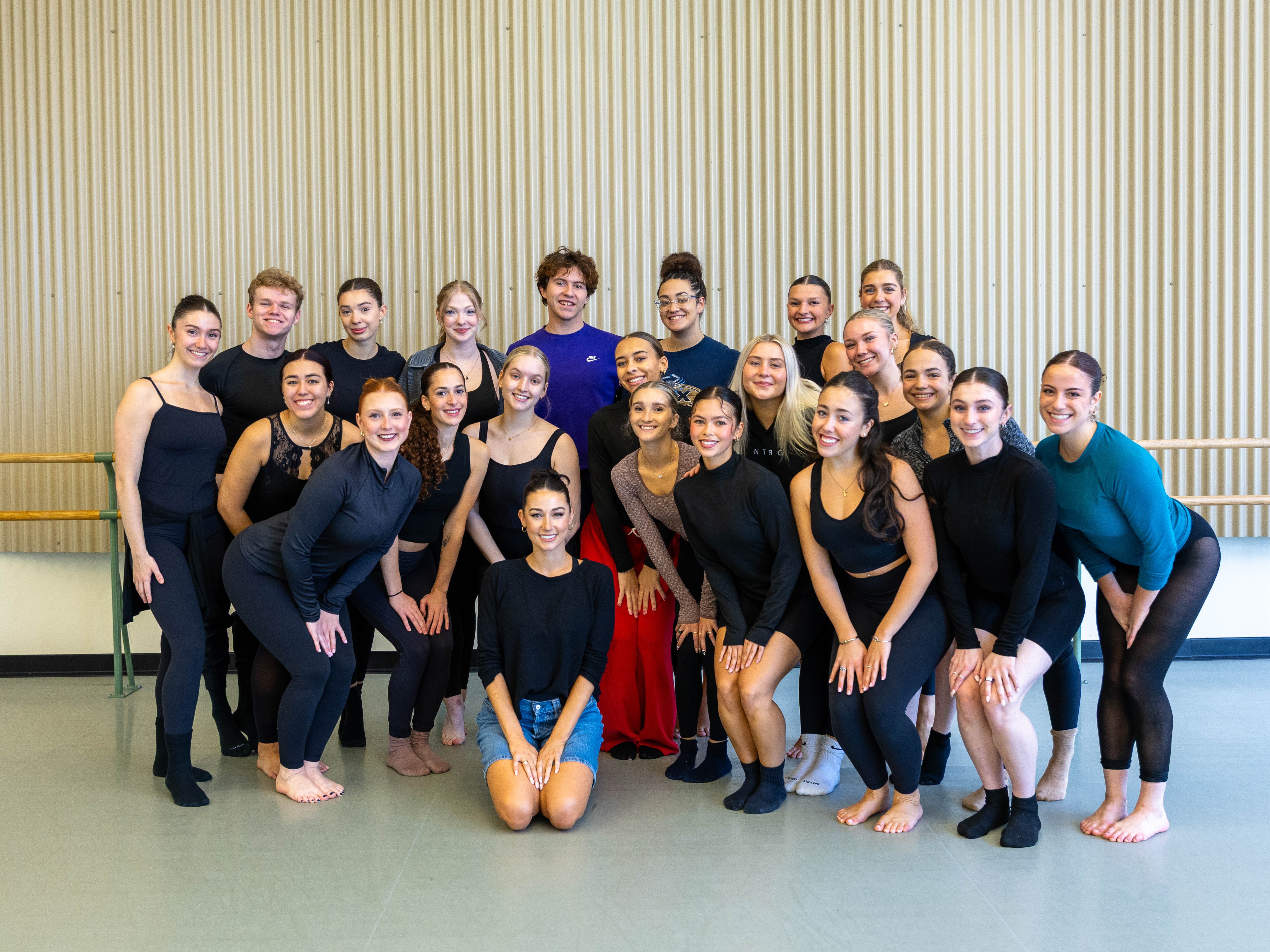 Alumna Meghan Manning '14, who is currently performing in "Moulin Rouge! The Musical," came back to Point Park to teach a one day master class where she spoke about her career path, had an open dialogue with the students and taught the audition combo from "Moulin Rouge!". Photo by Paul Koontz.
