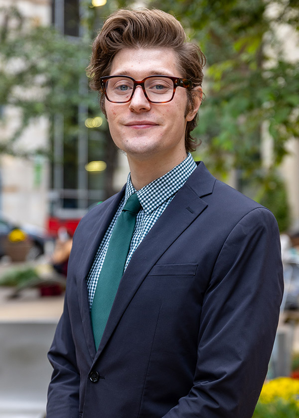 Portrait of Nick Poprocky in Village Park