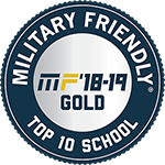 Logo which indicates Point Park University's military-friendly status.