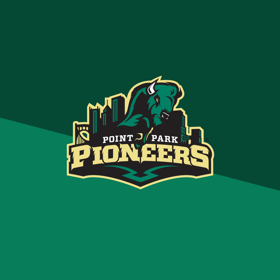 Square image of the Pioneer Athletics Logo depicting a bison