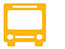 A silhouette of a bus to represent transportation options.