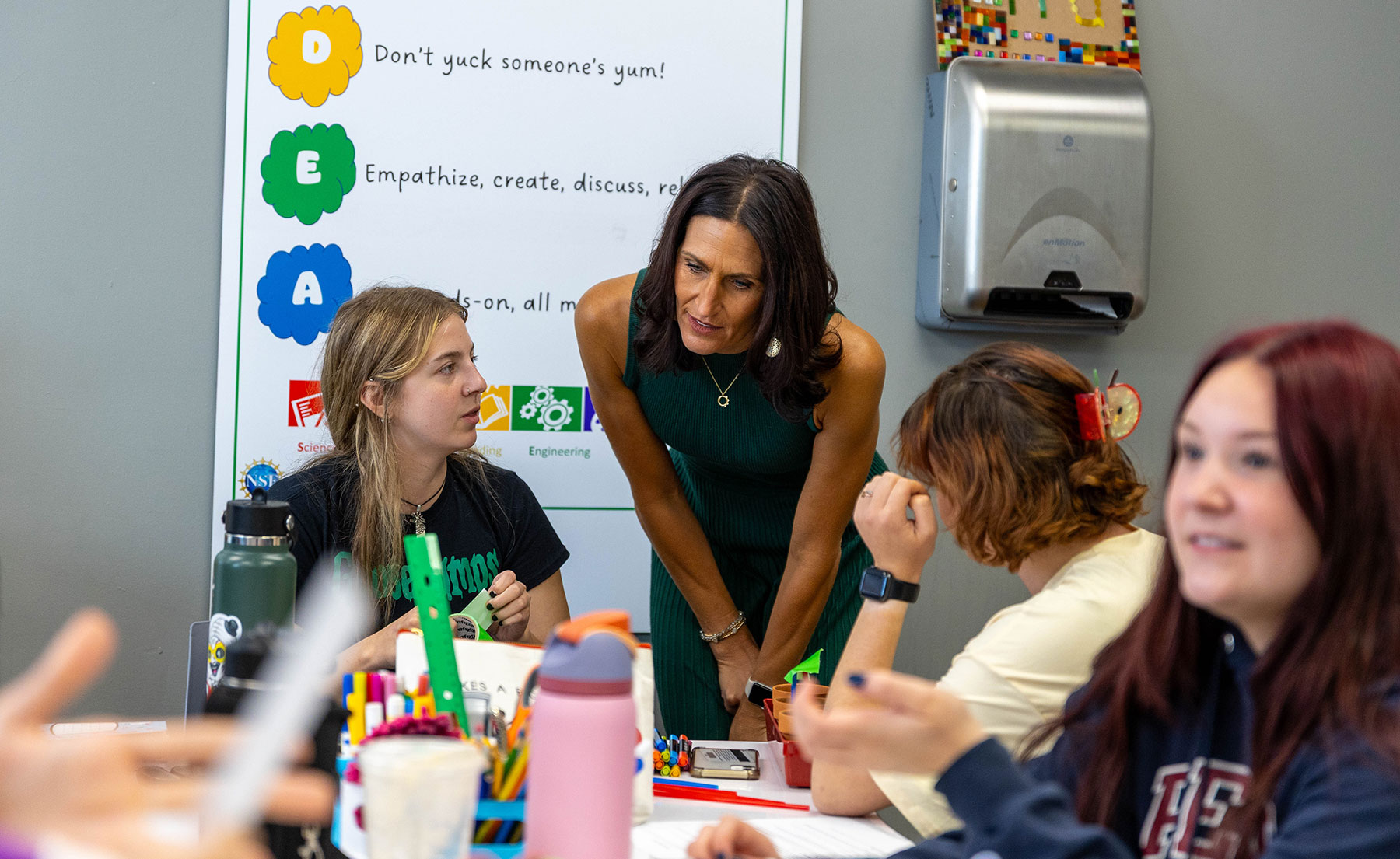 First day of classes in education department. Photo by Paul Koontz.