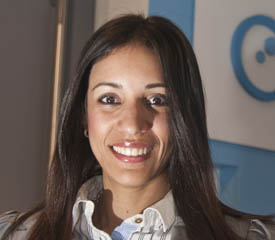 Pictured is Kenny Casado, M.S. in engineering management alumna and customer operations engineer for BodyMedia, Inc.