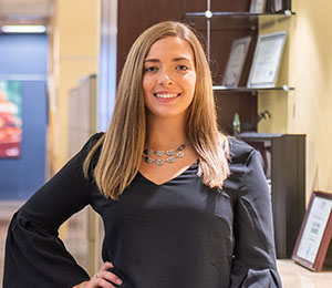 Pictured is co-op student Charlotte Primrose. Photo by Nick Koehler.