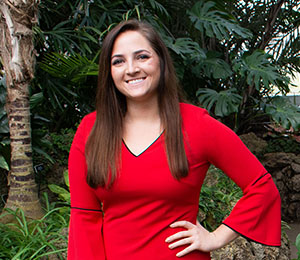 Pictured is co-op student Morgan Dangelo. Photo by Brandy Richey