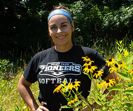 Pictured is biological sciences student Paula Ambrose. Photo by Brandy Richey.