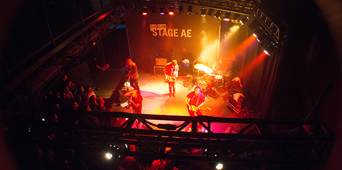 Pictured is the Point Park University alumni band Nevada Color at Stage AE. | Photo by Brandy Richey