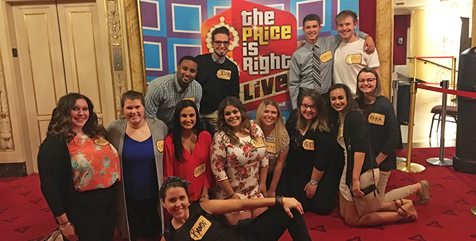 Pictured are SAEM students at the Price is Right show in Pittsburgh. | Photo submitted by Jevin Fluegel