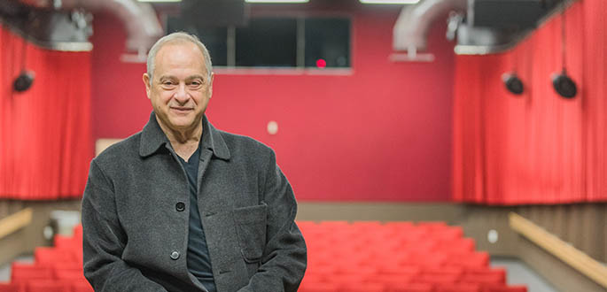 Pictured is Martin Schiff, visiting artist in the Department of Cinema Arts. Photo | Nick Koehler