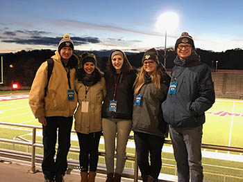 School of Communication majors at Heinz Field. Submitted photo