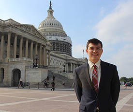 Pictured is Alex Grubbs, an intern with The Media Research Center in Washington, D.C. Submitted photo