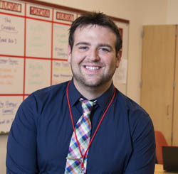 Pictured is Robert Michael, a 2014 secondary education English/special education alumnus. | Photo by Chris Rolinson