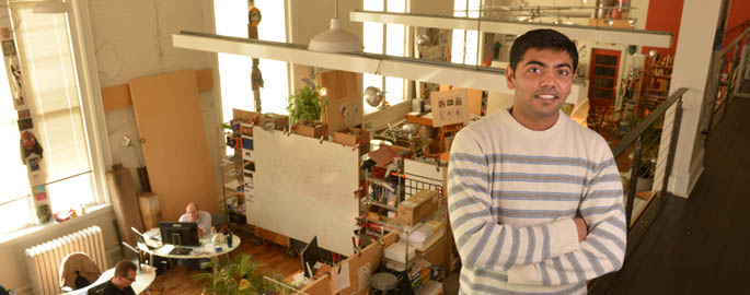 Pictured is MSEM graduate Fenil Patel.
