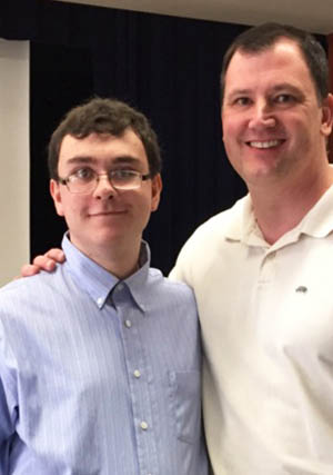 Pictured are education student Timothy Grebeck and Assistant Professor of Special Education Matthew Vogel, Ph.D. | Photo submitted by Vogel
