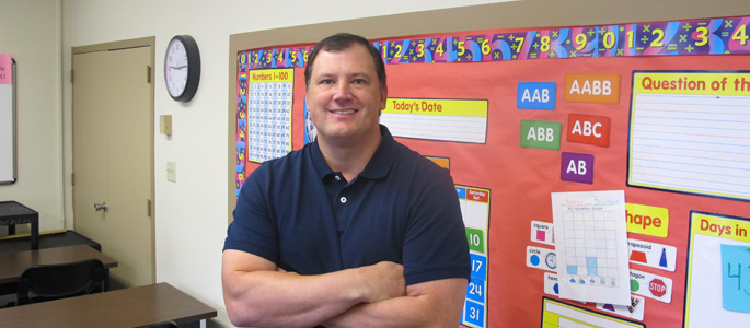 Pictured is Matthew Vogel, Ph.D., assistant professor of special education at Point Park University. | Photo by Amanda Dabbs