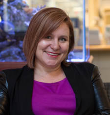 Pictured is Jessica McCort, Ph.D., assistant professor of composition and rhetoric. | Photo by John Altdorfer