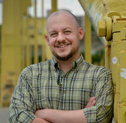 Pictured is M.A. in clinical-community psychology alumnus Kevin Gallagher, program supervisor for Pittsburgh Mercy's Operation Safety Net. | Photo by Jim Judkis