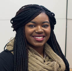 Pictured is M.A. clinical-community psychology alumna Leatra Tate.