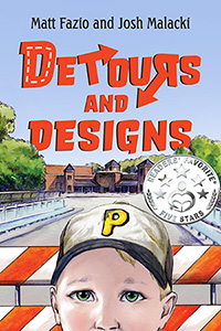 This is the book cover for Detours and Designs by Matt Fazio, Ph.D. and Josh Malacki. 
