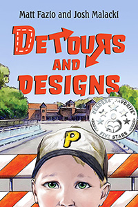 This is the book cover for Detours and Designs by Matt Fazio, Ph.D. and Josh Malacki.
