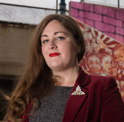 Pictured is creative writing alumna Julianna Bagwell.