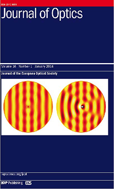 Image of Journal of Optics_Jan. 2014 cover