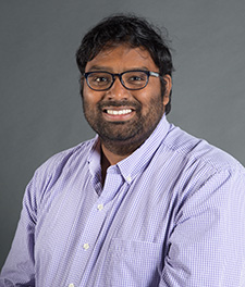 Pictured is Raju Mundru, Ph.D., assistant professor of electrical engineering. | Photo by John Altdorfer