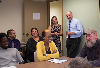 Pictured are M.A. in clinical-community psychology faculty and students at Point Park University. | Photo by Annie Brewer