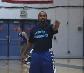 Pictured is Chivas Whipple, a liberal studies alumnus, veteran and assistant mens basketball coach for Westminster College. | Photo by Tiffany Jackson