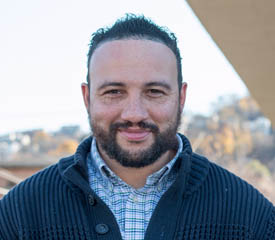 Pictured is Rick Moody, English and criminal justice administration alumnus and clinical outpatient supervisor for Pittsburgh Mercy. | Photo by Victoria A. Mikula