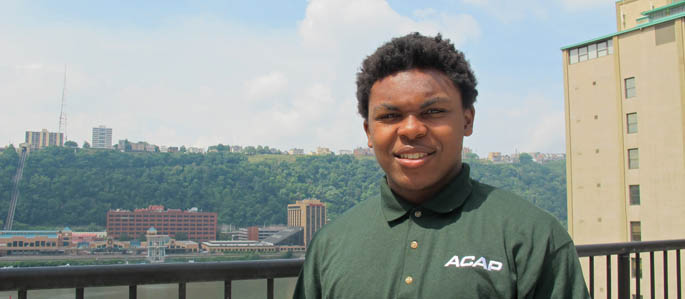 Pictured is ACAP participant Antonio Cheatom from Central Catholic High School. | Photo by Amanda Dabbs