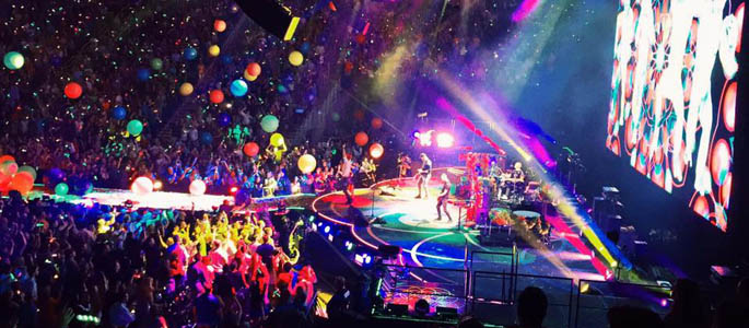 Pictured is Coldplay performing at the CONSOL Energy Center. | Photo by Angela Thomas
