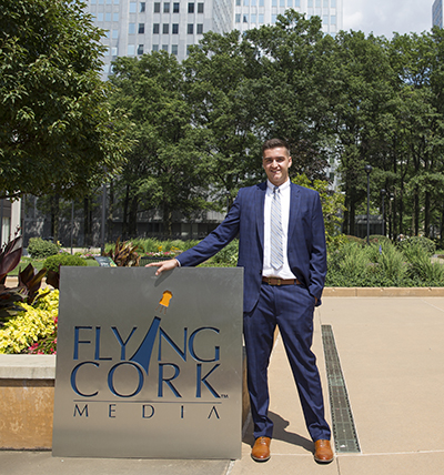 Pictured is John Lazaro, co-op business management student and marketing manager for Cork Factory Media. | Photo by Randall Coleman