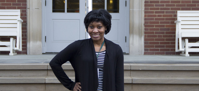 Pictured is Maricca Spencer, a Point Park HR management student and HR associate for Presbyterian Senior Care. | Photo by Shayna Mendez