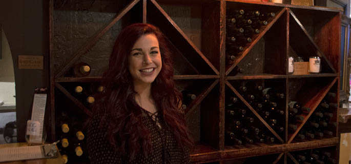 Pictured is Rachel Travisano, SAEM alumna and concert coordinator for Pittsburgh Winery. | Photo by Shayna Mendez