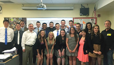 Pictured is the 2014-15 sports, arts and entertainment management intro class at Montour High School. | Photo by April Fisher
