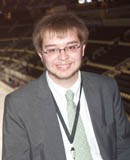 Pictured is SAEM student Sean Dillon, media relations intern for the Pittsburgh Penguins. | Photo by Chris Rolinson
