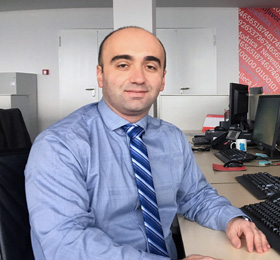 Meet Dejan Duraskovic, M.B.A. alumnus and organizational development, project management and business analytics expert for Addiko Bank in Podgorica, Montenegro. | Photo by Tatjana Kaludjerovic