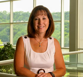 Pictured is Jeanne Cotter, 2015 M.B.A. on-site program grad and senior director of quality for GAI Consultants. | Photo by Jim Judkis