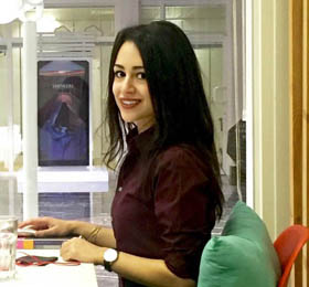 Pictured is Yasmin Elgendy, a native of Egypt, market developer in Saudi Arabia and a business management and M.B.A. in global management and administration alumna. | Photo by Khaled Zena 