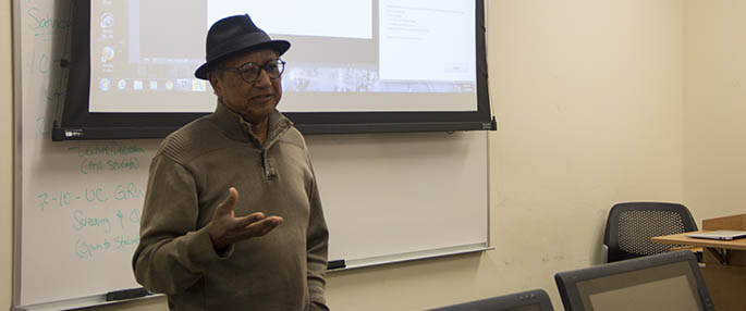 Floyd Norman leads a master class with Point Park University students. Photo | Shayna Mendez