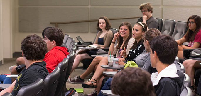 A picture of high school students at the 2015 Screenwriting Camp. Photo | Victoria A. Mikula