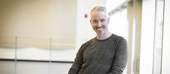 Pictured is Mark Burrell, assistant professor of dance at Point Park University. Photo | Daniel Kelly
