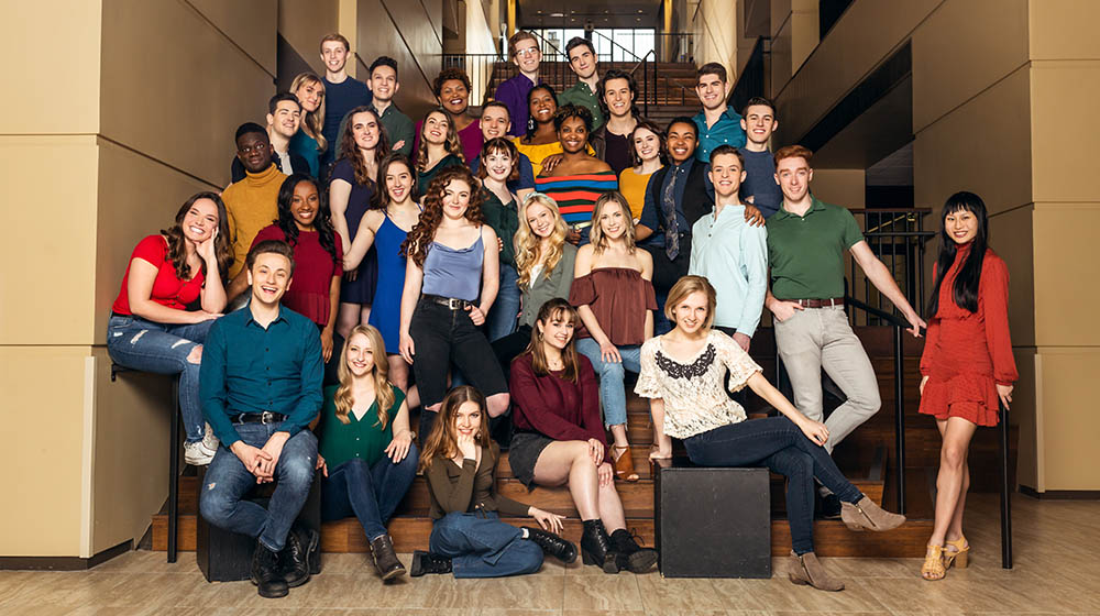 Point Park University's Class of 2020 theatre showcase candidates. Photo | Dirty Sugar