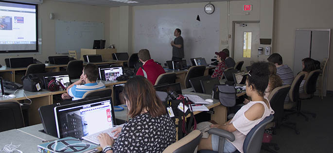 High school students spent the week on Point Park's campus for the annual summer Multimedia Workshop. Photo | Shayna Mendez